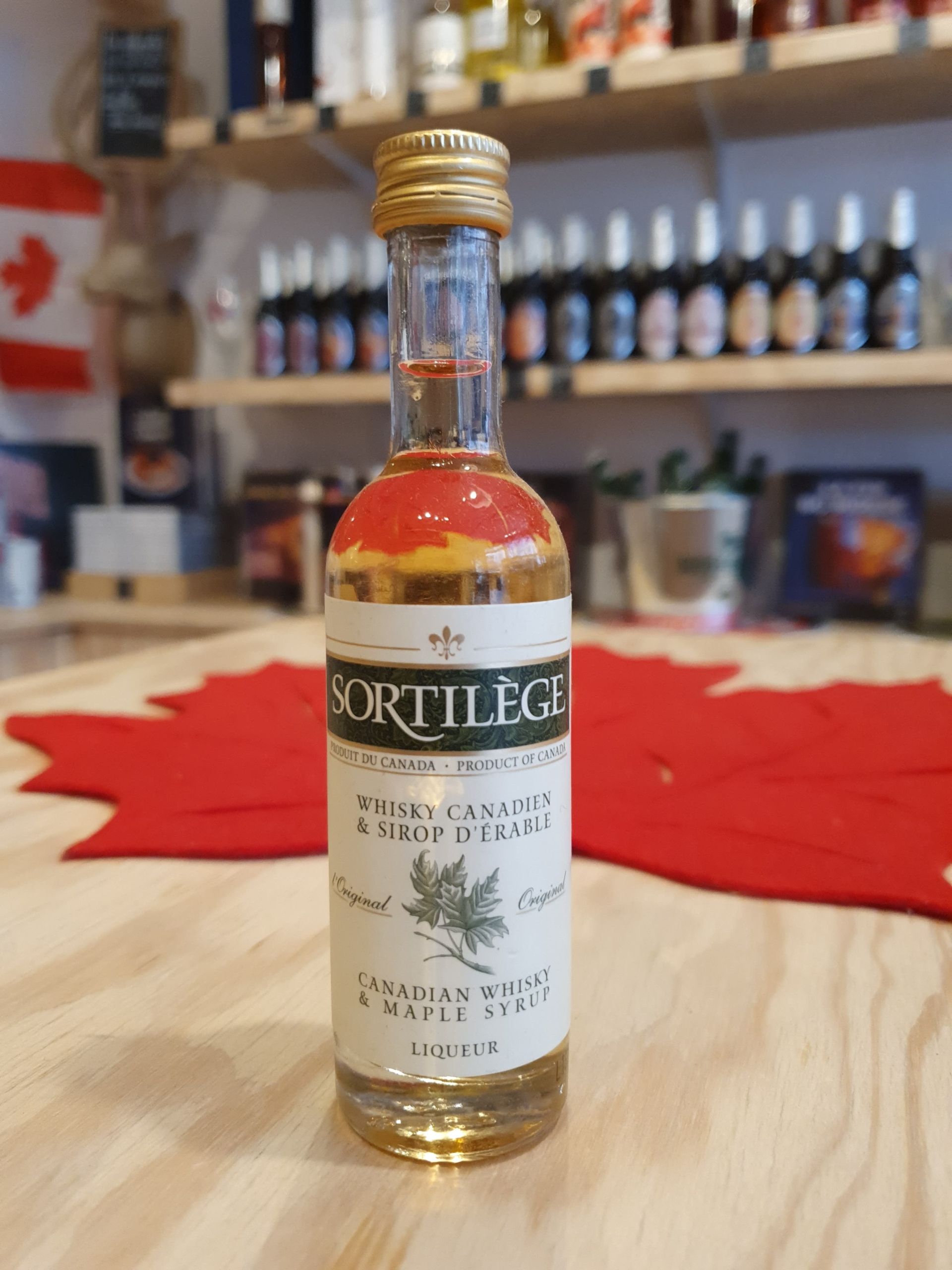 Lot de 6 liqueurs de whisky canadien sirop d'érable Sortilège